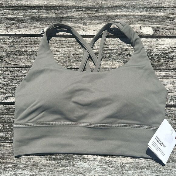 Lululemon Energy High-Neck Longline 
Sports  Bra B–D Cups Rover size 6 NWT - Picture 2 of 8